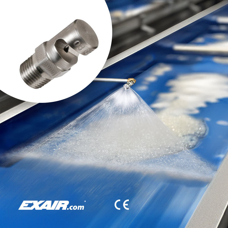 EXAIR’s New FloodStream Liquid Nozzle for Spray Applications in Tight Quarters