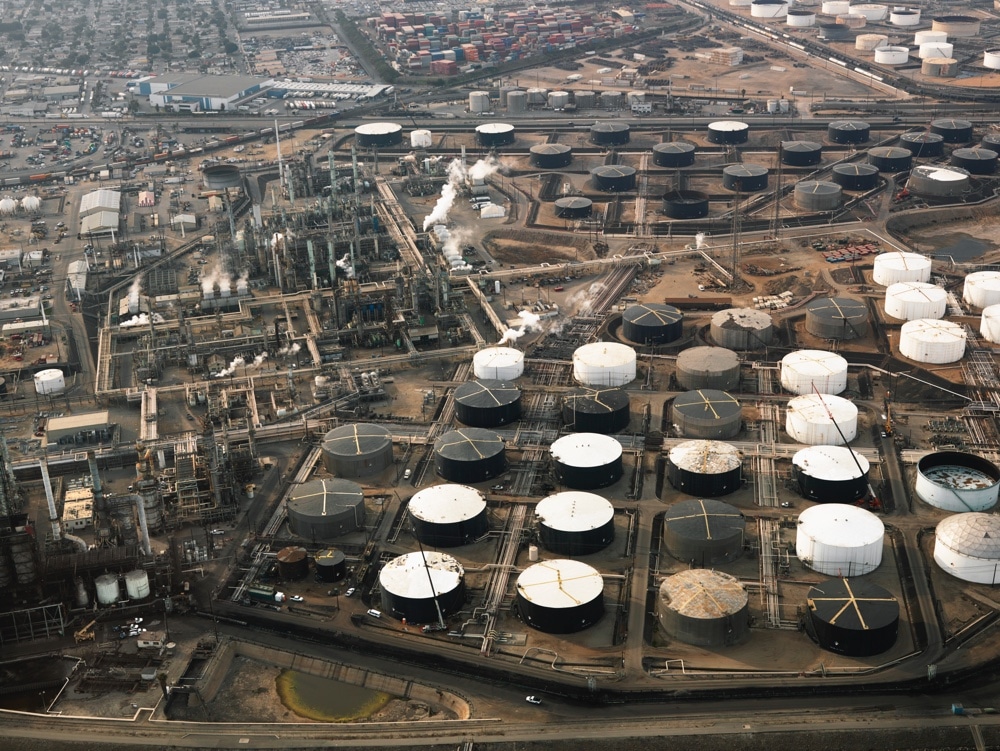 Drone view Oil Company